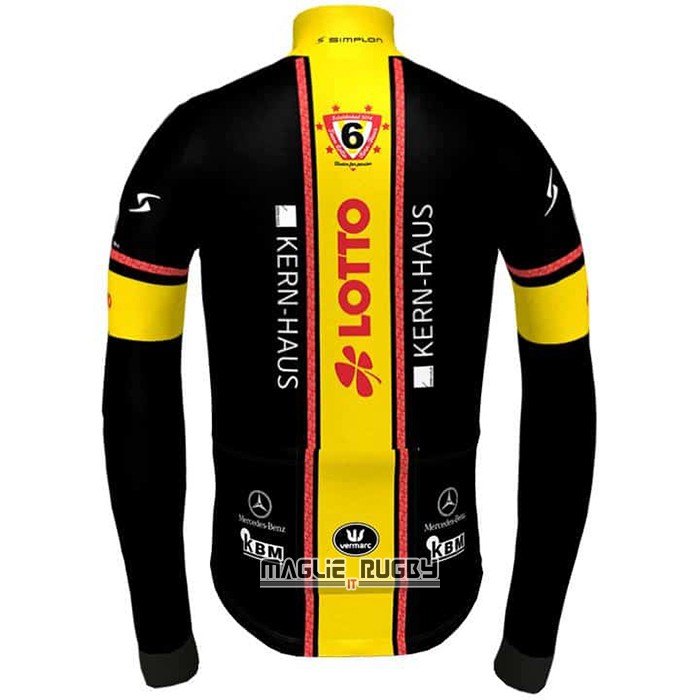 Maglia Lotto-Kern Haus Manica Lunga 2021 Nero Giallo